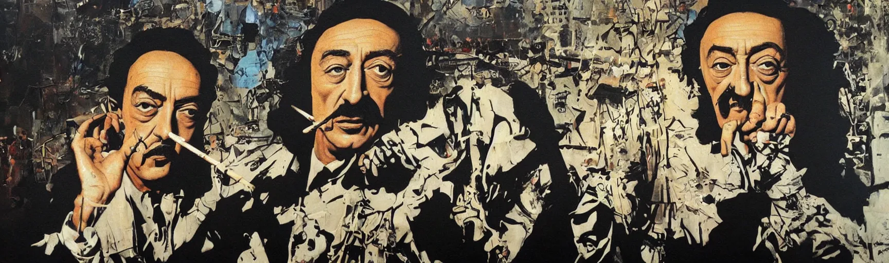 Image similar to Salvador Dali painting by Banksy