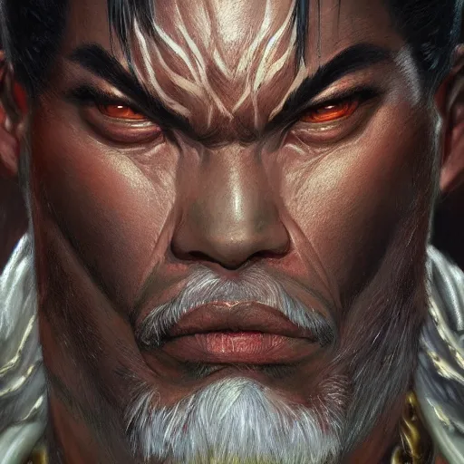 Image similar to King from Tekken, closeup character portrait art by Donato Giancola, Craig Mullins, digital art, trending on artstation