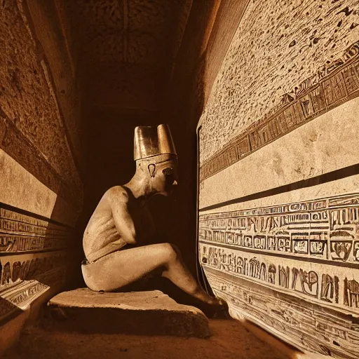 Image similar to traveler in time in the old egypt