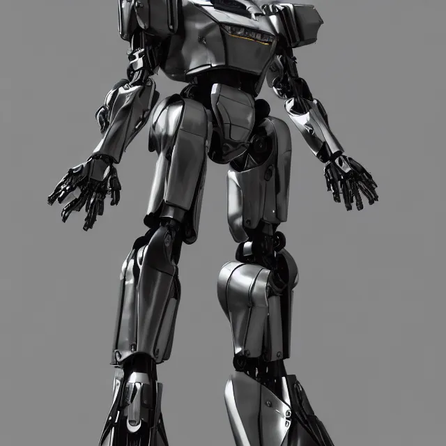 Image similar to ultra realistic mecha designed by balenciaga, dark cinematic, fashion, volumetric, realistic, 3 d render, cinematic lighting, ray tracing, cinematic, unreal engine 5, unreal engine render, octane render, hd, photorealism, hyper realistic, photo, 8 k