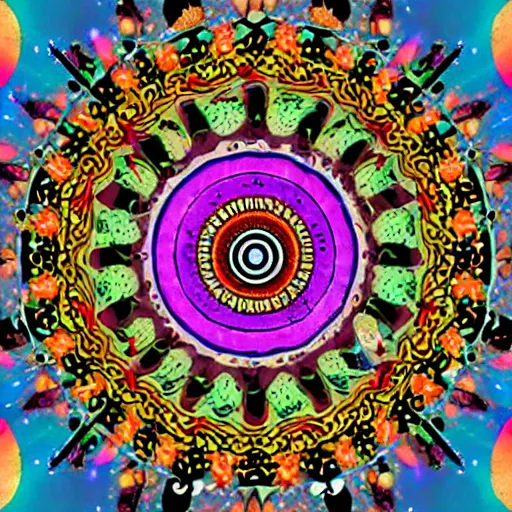 Image similar to Ween boognish mandala, psychedelic