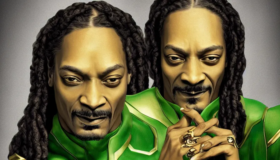 Prompt: Snoop Dogg is Loki, hyperdetailed, artstation, cgsociety, 8k