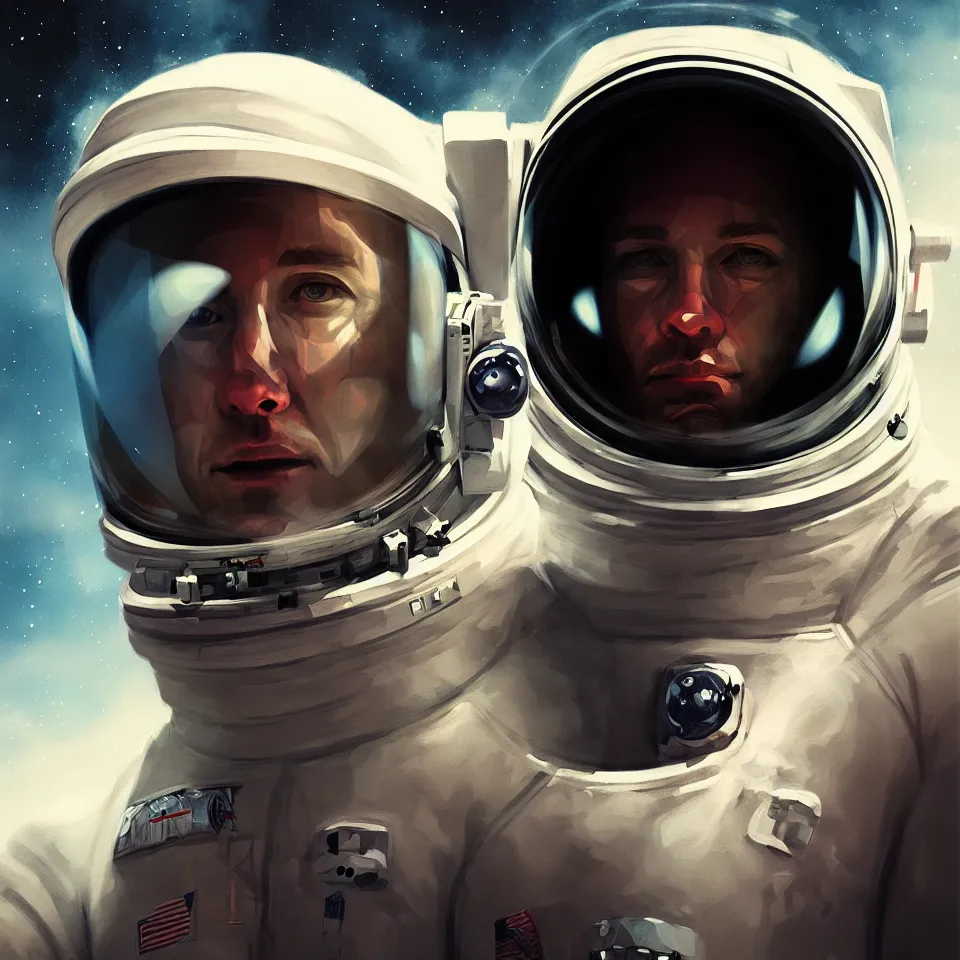 Prompt: portrait of an astronaut by ben templesmith, portrait, cinematic, epic composition, digital painting, digital art, masterpiece