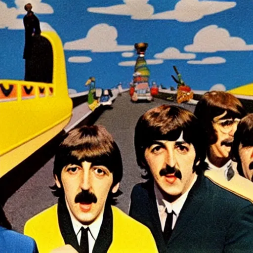 Image similar to beatles yellow submarine music video