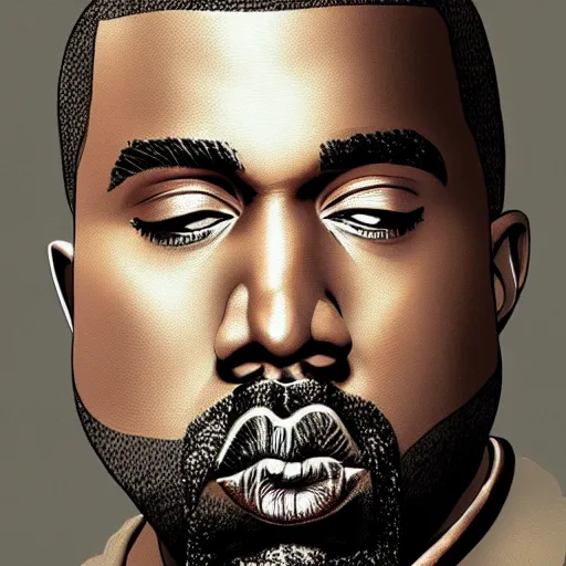 Image similar to a detailed portrait of kanye west, digital concept art illustration, incredibly detailed and realistic, 8 k, sharp focus