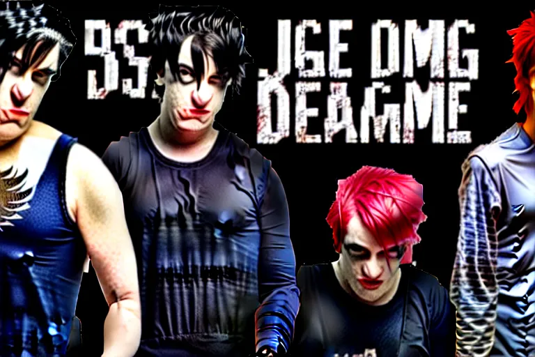 Prompt: jeromes dream emo's in a cage match