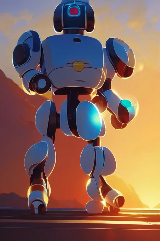 Image similar to metabots medabots medarotto medarot robot minimalist comics, behance hd by jesper ejsing, by rhads, makoto shinkai and lois van baarle, ilya kuvshinov, rossdraws global illumination ray tracing hdr radiating a glowing aura