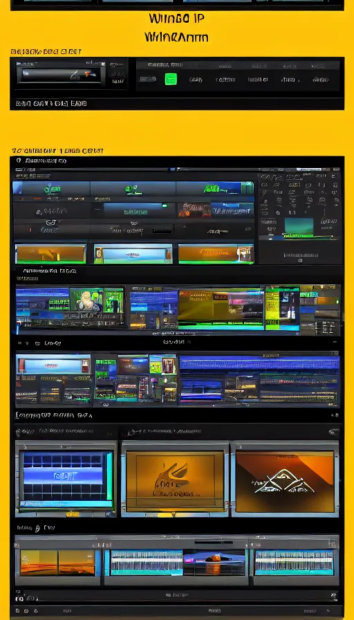 Image similar to winamp player, ui, detailed, 8 k, screenshot