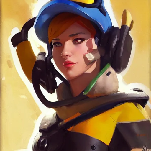 Image similar to greg manchess portrait painting of pikachu as overwatch character, medium shot, asymmetrical, profile picture, organic painting, sunny day, matte painting, bold shapes, hard edges, street art, trending on artstation, by huang guangjian and gil elvgren and sachin teng