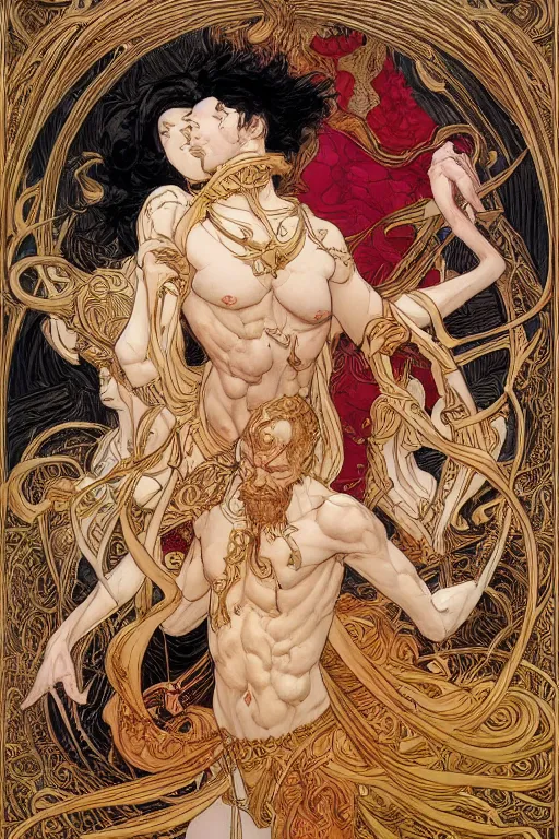 Image similar to three handed god, highly detailed, sharp focus, digital painting, illustration, trending on artstation, by rebecca guay, michael kaluta, charles vess