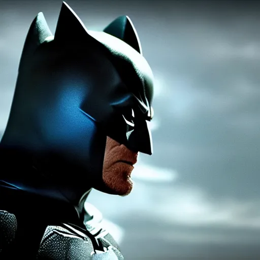 Image similar to Bryan Cranston as Batman, cinematic lighting, HD, photorealistic