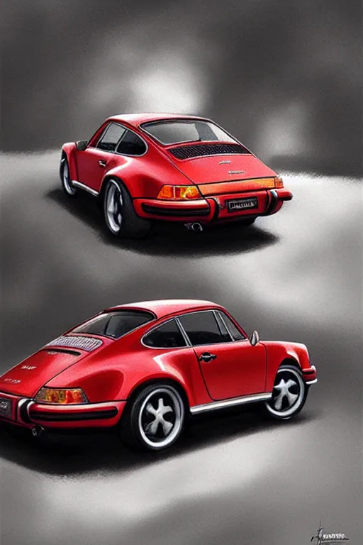 Porsche 911 Art - 930 Turbo Series Paintings