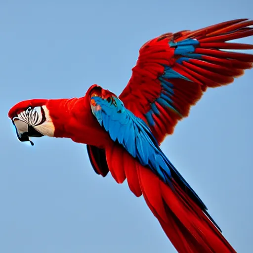 Image similar to red throated macaw