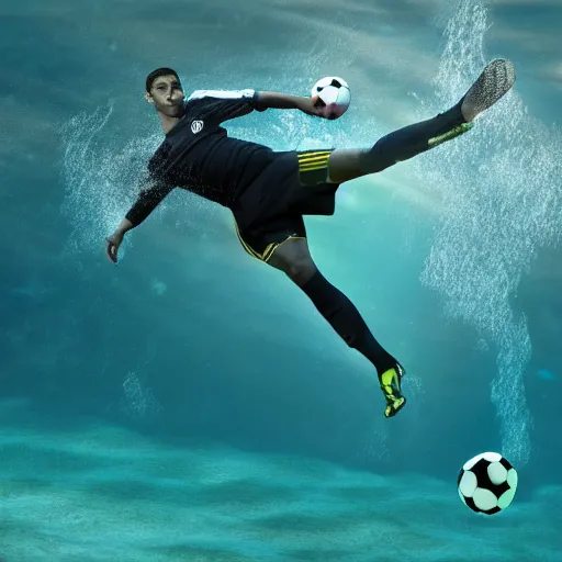 Image similar to underwater soccer