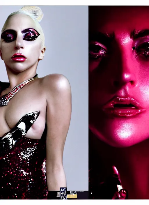 Image similar to lady gaga by nick knight, born this way, born this way album, red weapon 8 k s 3 5, cooke anamorphic / i lenses, highly detailed, cinematic lighting