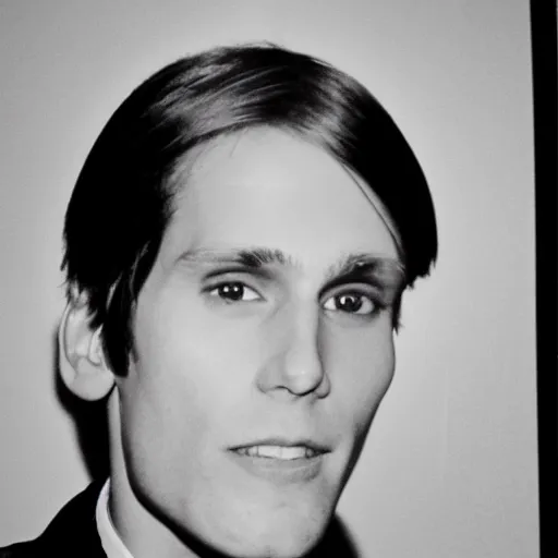 Image similar to A photograph portrait of Jerma985 with short-medium length hair a combover wearing early 1970s menswear in the early 1970s, taken in the early 1970s, grainy, taken on a 1970s Kodak Camera, realistic, hyperrealistic, very realistic, highly detailed, very detailed, extremely detailed, detailed, digital art, trending on artstation, colorized photo