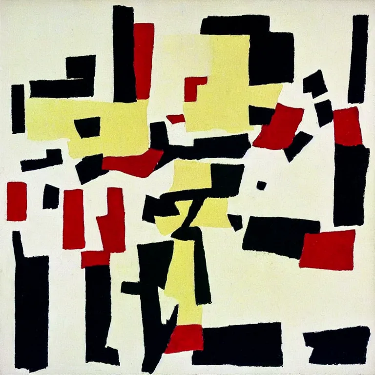 Prompt: “Suprematist painting by Kazimir Malevich”
