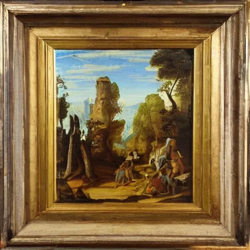 Image similar to original oil painting by alessandro allori
