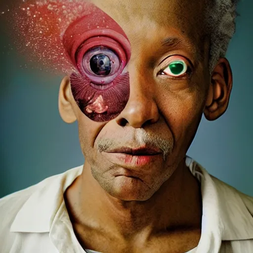 Prompt: Liminal space in outer space by Martin Schoeller