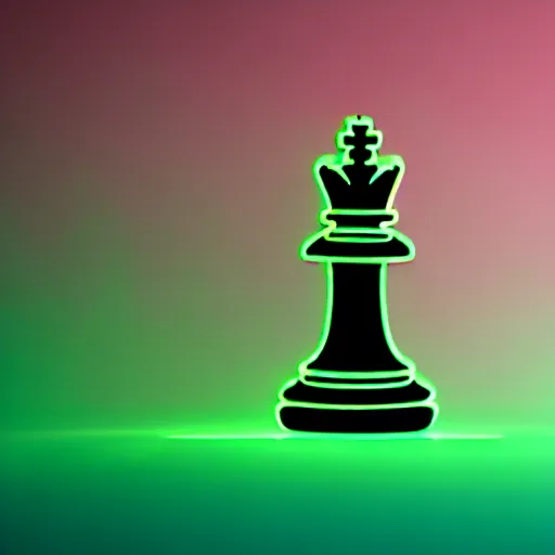 Image similar to Polaroid photo of a queen chess piece made of neon lights resting on a chessboard made of cresting ocean grid, digital forest, high quality architectural art , Isometric 3D Fantasy turtle, Smoth 3D Illustration, Cinematic Matte Painting, soft render, Servando Lupini, handpaint texture, Blender, 3DCoat