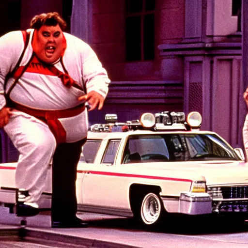 Image similar to john candy in ghostbusters