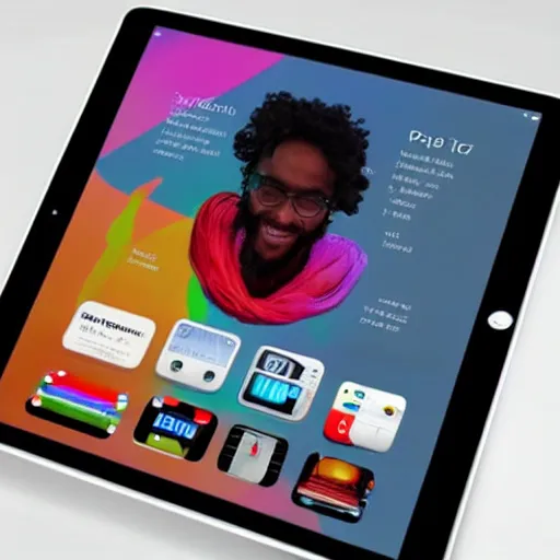 Image similar to ipad earth 5, apple concept design, degisn leaks, apple product launch, apple. com, ipad design, detailed