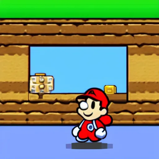 Image similar to paper mario on the n 6 4