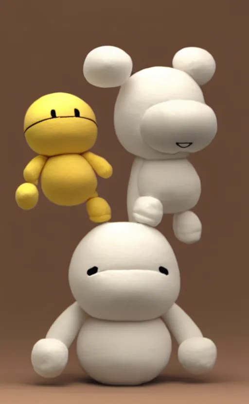 Prompt: mr. saturn plush render