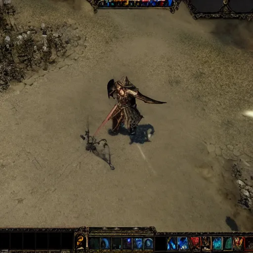 Prompt: A screenshot from the game Path of Exile