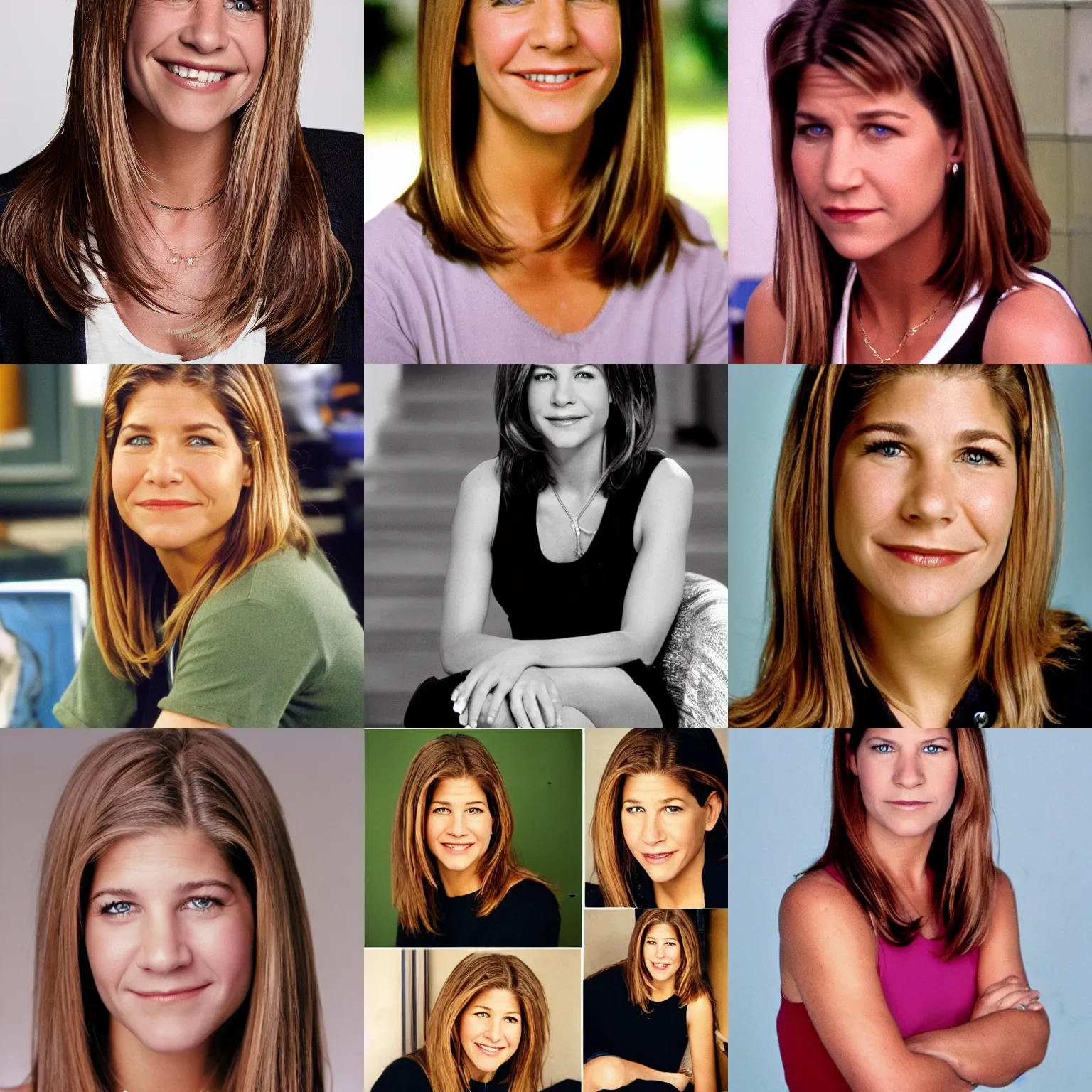 Prompt: Rachel Green, photo portrait