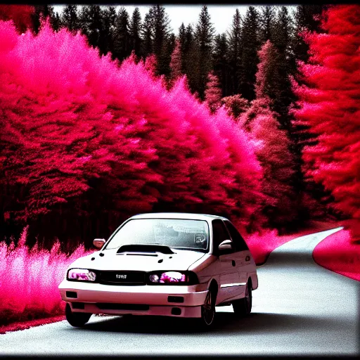 Prompt: a portrait of a WRX in infrared