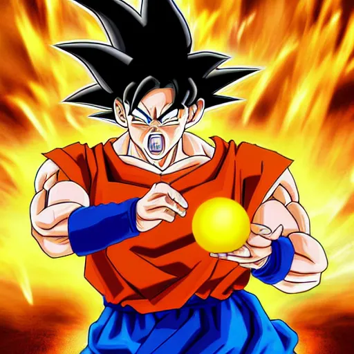 Prompt: a portrait of Goku juggling the Dragon Balls, photorealistic, award winning photo, sharp, high resolution