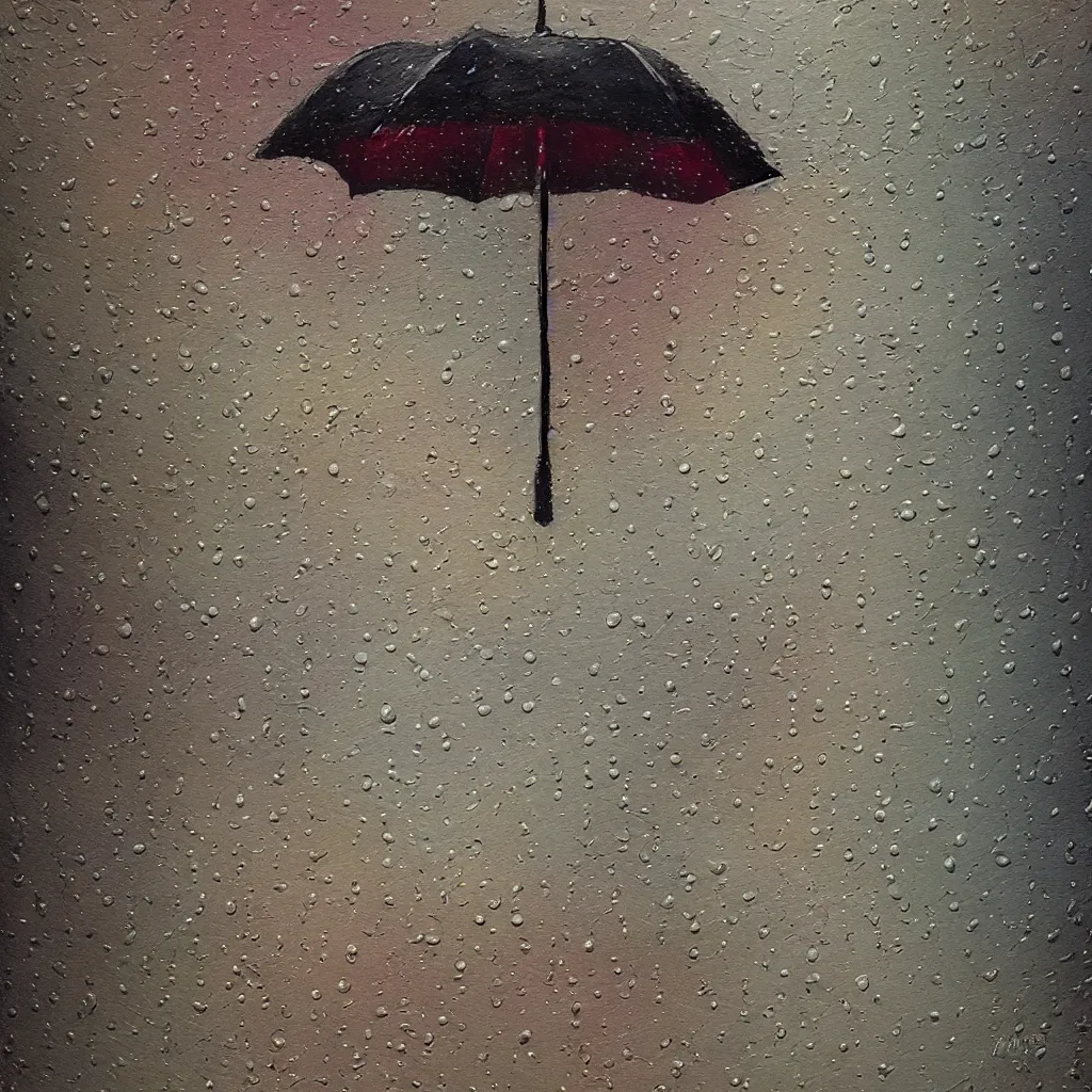 Prompt: rainy day, paint, cardboard, lineart, textured, impasto, trending on artstation, photorealistic, hd