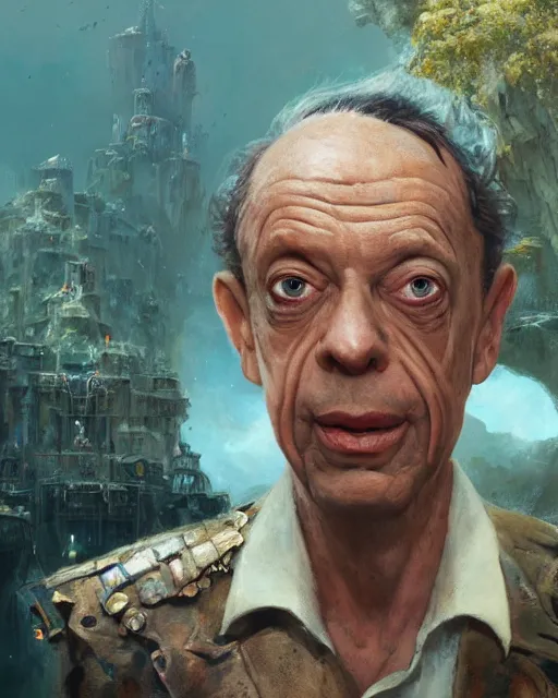 Image similar to don knotts in incredible mister limpet, fantasy character portrait, ultra realistic, concept art, intricate details, highly detailed by greg rutkowski, gaston bussiere, craig mullins, simon bisley