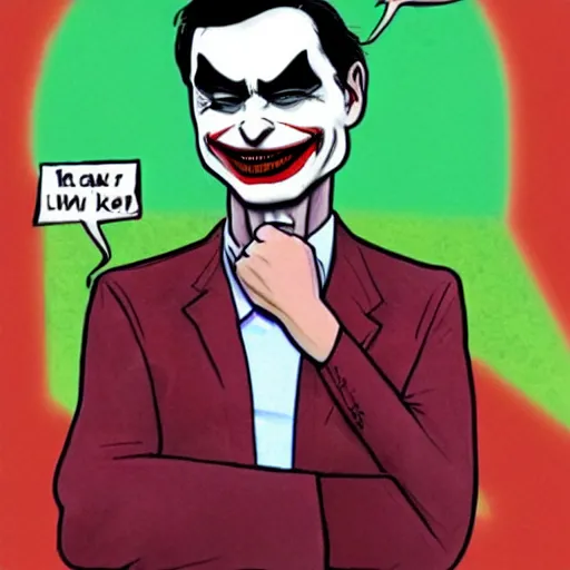 Prompt: ben shapiro as the joker