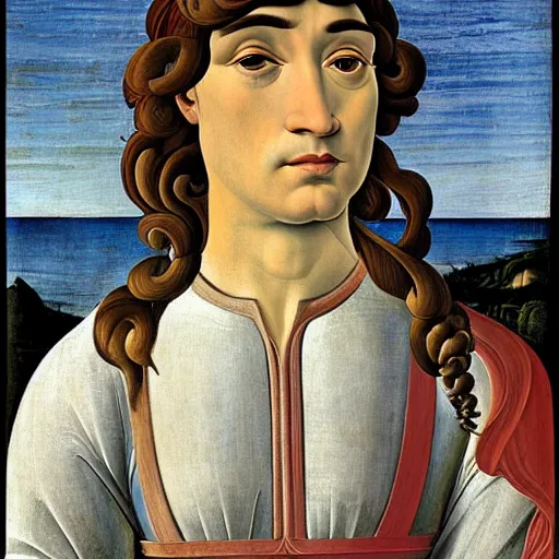 Image similar to painting of Sandro Botticelli by Sandro Botticelli, highly detailed, 8k, cinematic,