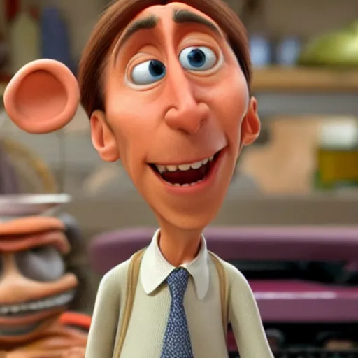 Image similar to nic cage in ratatouille, pixar,