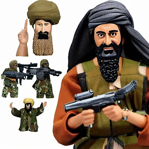 Image similar to Osama Bin Laden action figure