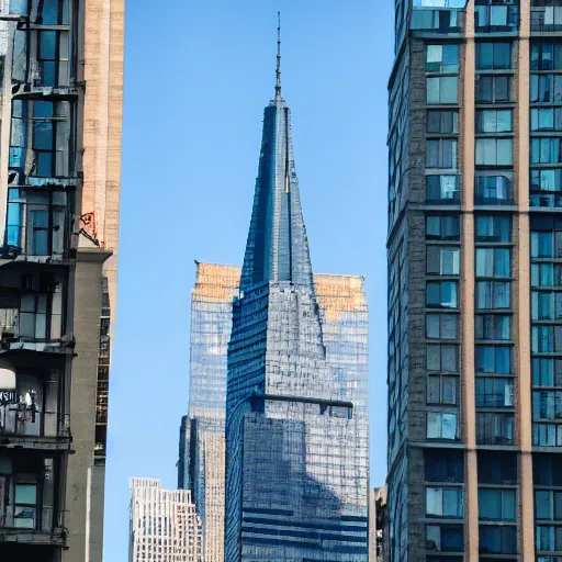 Prompt: image of giant totoro in new york looking confused among skyscrapers
