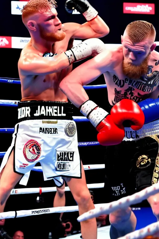 Image similar to jake paul boxing conner mcgregor