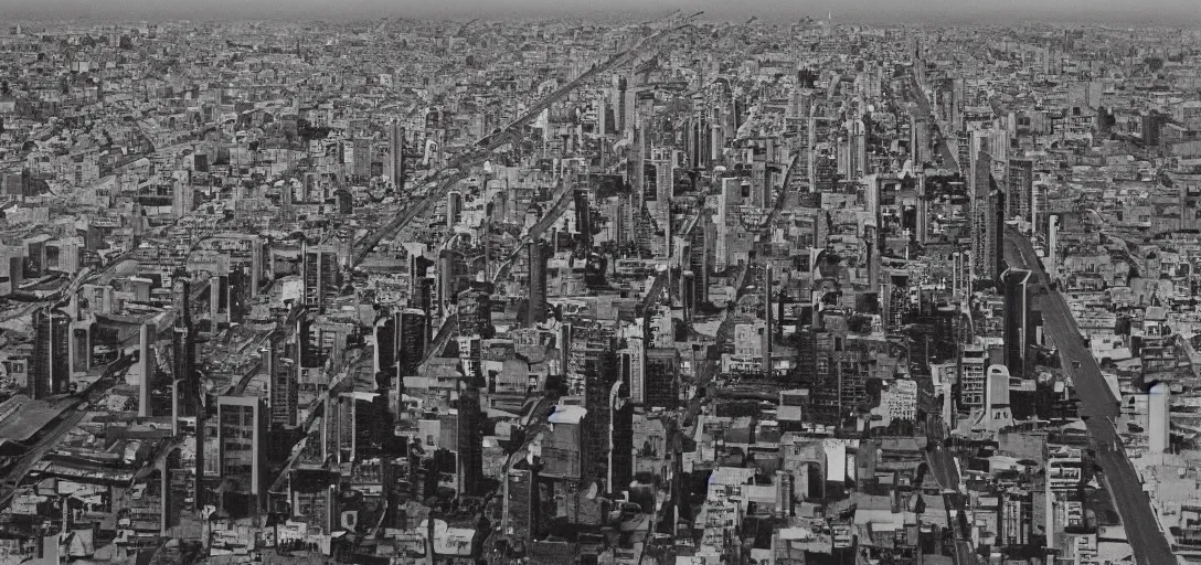 Prompt: apocaliptic Portrait of the city of Mar del Plata with a offshore oil dripping , by stephen Shore and Arthur Adams , epic composition 35mm, 8k