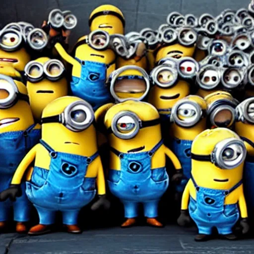 Image similar to minions in a star wars movie