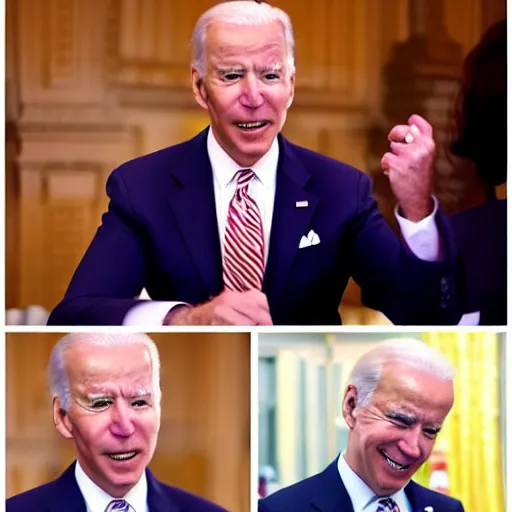 Prompt: joe biden as an anime villain