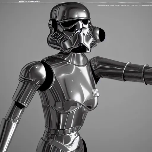 Image similar to star warsl inspired avant-garde art, deco fashion, highly detailed, photorealistic portrait, bright studio setting, studio lighting, crisp quality and light reflections, unreal engine 5 quality render