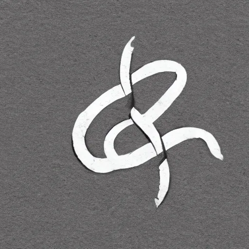 Prompt: logo, the letter b as a knot, simple