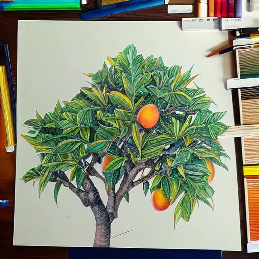 How to Draw a Mango Tree-saigonsouth.com.vn