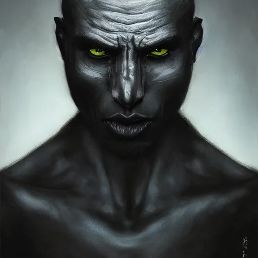 Image similar to a deep shadowy human form with deep purple eyes, a man completely dark, dark shadow, no color, with black magic powers, ultra realistic, 8 k, organic painting, matte painting, bold shapes, hard edges, street art, trending on artstation, by huang guangjian, gil elvgren, ruan jia, randy vargas, greg rutkowski