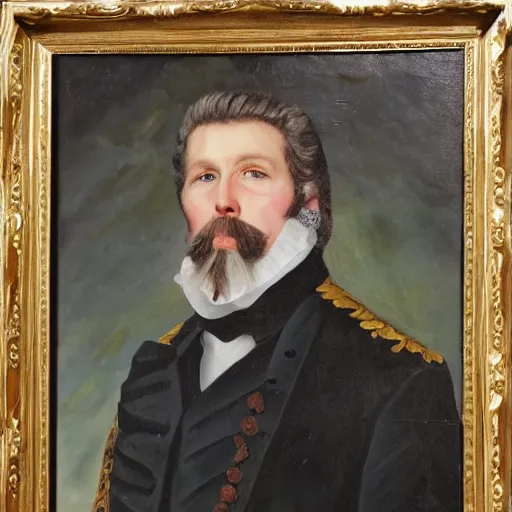 Prompt: oil painting portrait of james hetfield dressed as a french aristocrat, 8 k, very detailed, very intricate,
