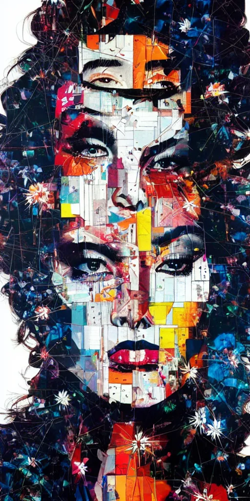 Prompt: beautiful woman being blinded by lights, 1 9 8 0's disco by sandra chevrier