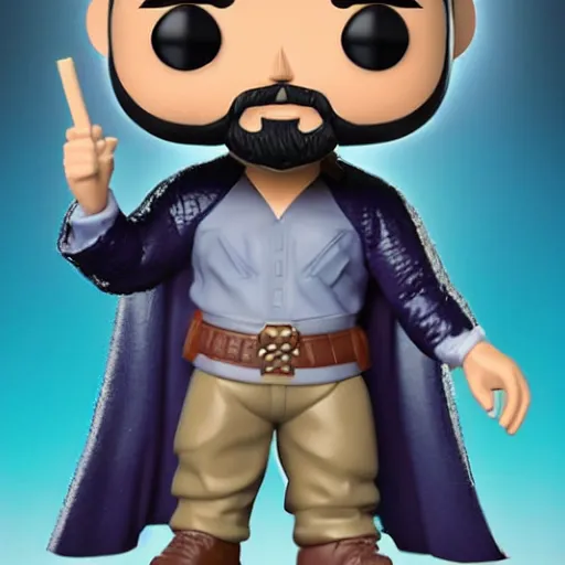 Image similar to Osama bin Laden as a Funko Pop, studio lighting, sharp focus, good detail,